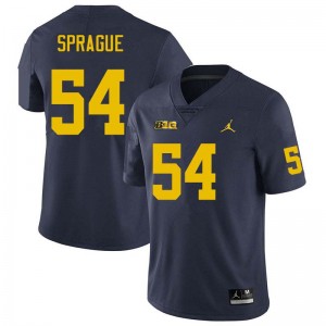 Mens Andrew Sprague Navy Michigan Wolverines #54 College Football Alumni Jerseys 874308-741