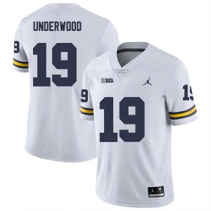 Men Bryce Underwood White Michigan Wolverines #19 College Football 2025-26 Jerseys 373236-112