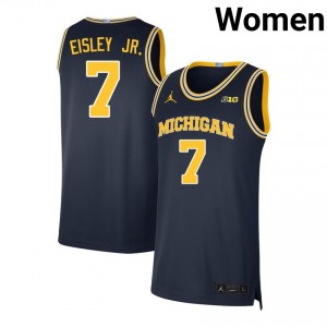Women's Howard Eisley Jr. Navy Michigan Wolverines #7 College Basketball Limited Jersey 557478-365
