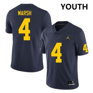 Youth Andrew Marsh Navy Michigan Wolverines #4 College Football Limited Jersey 388106-497