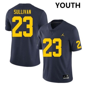 Youth Cole Sullivan Navy Michigan Wolverines #23 College Football NCAA Jersey 409855-575