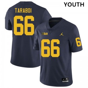 Youth Dan Taraboi Navy Michigan Wolverines #66 College Football 2025 Jerseys 223881-349
