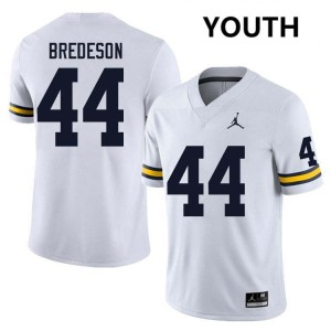 Youth Max Bredeson White Michigan Wolverines #44 College Football Limited Jersey 819642-985