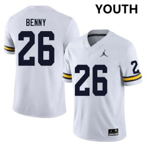 Youth Rayshaun Benny White Michigan Wolverines #26 College Football 2025-26 Jersey 918894-225