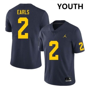 Youth Shamari Earls Navy Michigan Wolverines #2 College Football Alumni Jerseys 808984-163