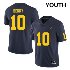 Youth Zeke Berry Navy Michigan Wolverines #10 College Football Limited Jerseys 932624-817